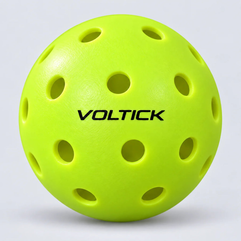 Balle de pickleball outdoor Voltick jaune à 40 trous