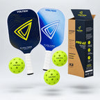 Set Découverte de pickleball Voltick : 2 raquettes Origin et 3 balles outdoor