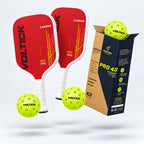 Set Joueur de club Voltick : 2 raquettes Hybrid et 3 balles outdoor